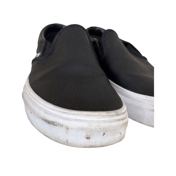 Vans Slip-On Shoes Low Top Black Perforated Sneaker Womens Size 8.5 - Picture 3 of 15